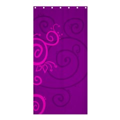 Floraly Swirlish Purple Color Shower Curtain 36  X 72  (stall) 