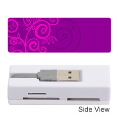 Floraly Swirlish Purple Color Memory Card Reader (stick) 