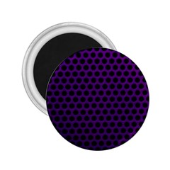 Dark Purple Metal Mesh With Round Holes Texture 2 25  Magnets by Amaryn4rt