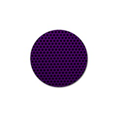 Dark Purple Metal Mesh With Round Holes Texture Golf Ball Marker (10 Pack) by Amaryn4rt