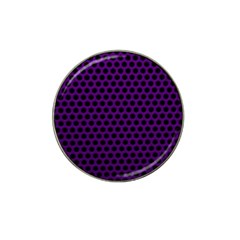 Dark Purple Metal Mesh With Round Holes Texture Hat Clip Ball Marker (4 Pack) by Amaryn4rt