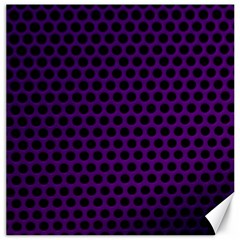 Dark Purple Metal Mesh With Round Holes Texture Canvas 12  X 12   by Amaryn4rt