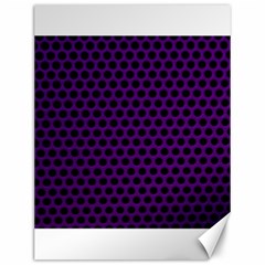 Dark Purple Metal Mesh With Round Holes Texture Canvas 12  X 16   by Amaryn4rt