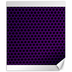 Dark Purple Metal Mesh With Round Holes Texture Canvas 20  X 24   by Amaryn4rt