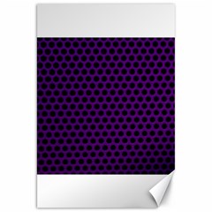 Dark Purple Metal Mesh With Round Holes Texture Canvas 20  X 30   by Amaryn4rt