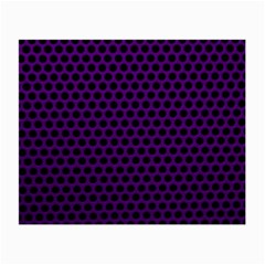 Dark Purple Metal Mesh With Round Holes Texture Small Glasses Cloth (2-side) by Amaryn4rt