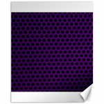 Dark Purple Metal Mesh With Round Holes Texture Canvas 11  x 14   10.95 x13.48  Canvas - 1