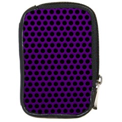 Dark Purple Metal Mesh With Round Holes Texture Compact Camera Cases by Amaryn4rt