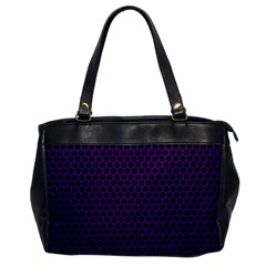 Dark Purple Metal Mesh With Round Holes Texture Office Handbags