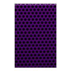 Dark Purple Metal Mesh With Round Holes Texture Shower Curtain 48  X 72  (small)  by Amaryn4rt