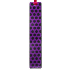 Dark Purple Metal Mesh With Round Holes Texture Large Book Marks