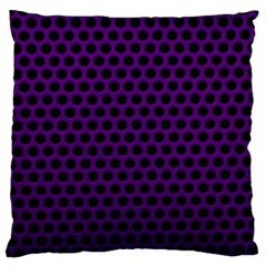 Dark Purple Metal Mesh With Round Holes Texture Standard Flano Cushion Case (one Side) by Amaryn4rt