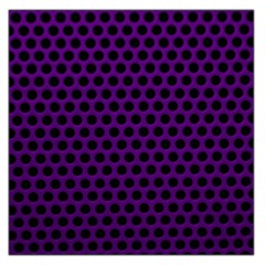 Dark Purple Metal Mesh With Round Holes Texture Large Satin Scarf (square) by Amaryn4rt