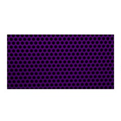 Dark Purple Metal Mesh With Round Holes Texture Satin Wrap by Amaryn4rt