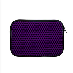 Dark Purple Metal Mesh With Round Holes Texture Apple Macbook Pro 15  Zipper Case by Amaryn4rt