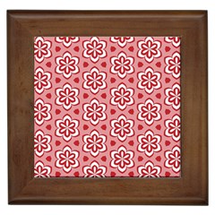 Floral Abstract Pattern Framed Tiles