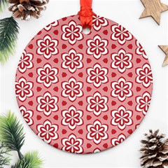 Floral Abstract Pattern Ornament (round)