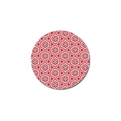 Floral Abstract Pattern Golf Ball Marker (4 Pack)