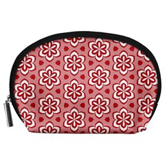 Floral Abstract Pattern Accessory Pouches (large) 