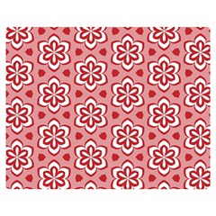 Floral Abstract Pattern Double Sided Flano Blanket (medium)  by Amaryn4rt