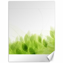 Green Leaves Pattern Canvas 36  x 48  