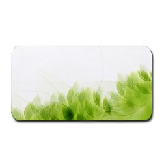 Green Leaves Pattern Medium Bar Mats by Amaryn4rt