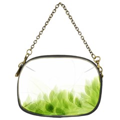 Green Leaves Pattern Chain Purses (One Side) 