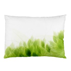 Green Leaves Pattern Pillow Case (Two Sides)