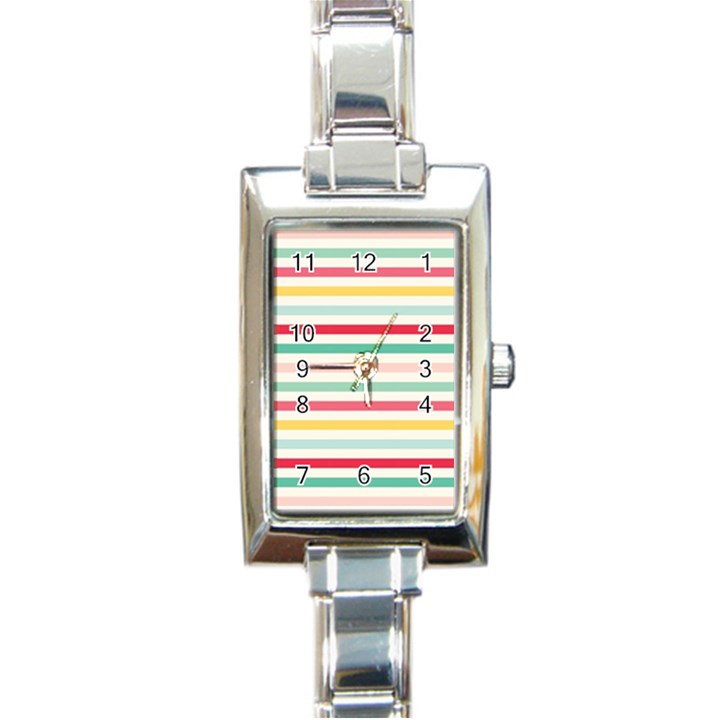 Papel De Envolver Hooray Circus Stripe Red Pink Dot Rectangle Italian Charm Watch