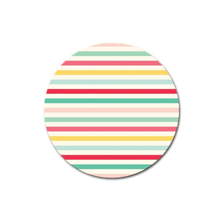 Papel De Envolver Hooray Circus Stripe Red Pink Dot Magnet 3  (Round)