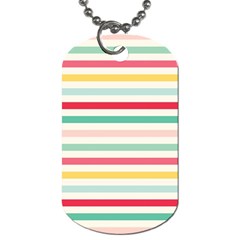 Papel De Envolver Hooray Circus Stripe Red Pink Dot Dog Tag (one Side)