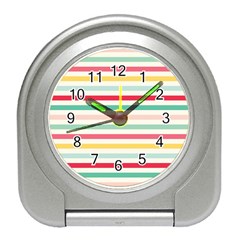 Papel De Envolver Hooray Circus Stripe Red Pink Dot Travel Alarm Clocks