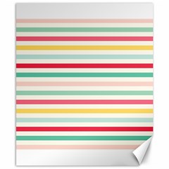 Papel De Envolver Hooray Circus Stripe Red Pink Dot Canvas 8  X 10 