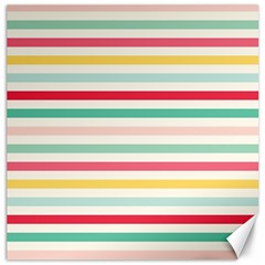 Papel De Envolver Hooray Circus Stripe Red Pink Dot Canvas 12  X 12  