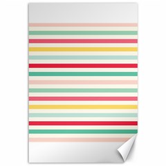 Papel De Envolver Hooray Circus Stripe Red Pink Dot Canvas 12  X 18  