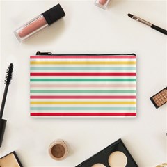 Papel De Envolver Hooray Circus Stripe Red Pink Dot Cosmetic Bag (small)  by Amaryn4rt