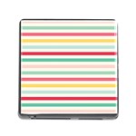 Papel De Envolver Hooray Circus Stripe Red Pink Dot Memory Card Reader (Square) Front