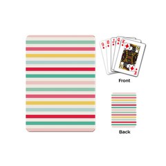 Papel De Envolver Hooray Circus Stripe Red Pink Dot Playing Cards (mini)  by Amaryn4rt