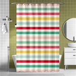 Papel De Envolver Hooray Circus Stripe Red Pink Dot Shower Curtain 48  x 72  (Small)  Curtain(48  X 72 ) - 42.18 x64.8  Curtain(48  X 72 )