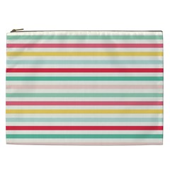 Papel De Envolver Hooray Circus Stripe Red Pink Dot Cosmetic Bag (xxl)  by Amaryn4rt