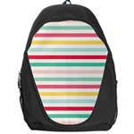 Papel De Envolver Hooray Circus Stripe Red Pink Dot Backpack Bag Front