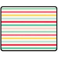 Papel De Envolver Hooray Circus Stripe Red Pink Dot Double Sided Fleece Blanket (medium) 