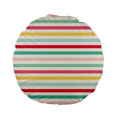 Papel De Envolver Hooray Circus Stripe Red Pink Dot Standard 15  Premium Flano Round Cushions