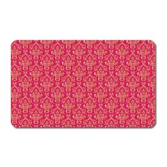 Damask Background Gold Magnet (rectangular)