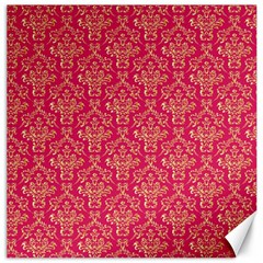 Damask Background Gold Canvas 16  X 16   by Amaryn4rt