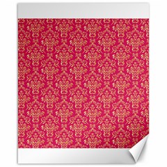 Damask Background Gold Canvas 16  X 20  