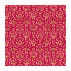 Damask Background Gold Medium Glasses Cloth