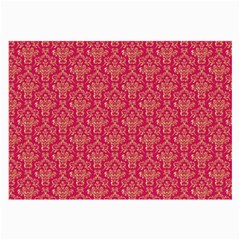 Damask Background Gold Large Glasses Cloth by Amaryn4rt