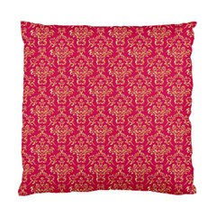 Damask Background Gold Standard Cushion Case (one Side)