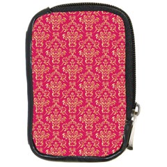 Damask Background Gold Compact Camera Cases